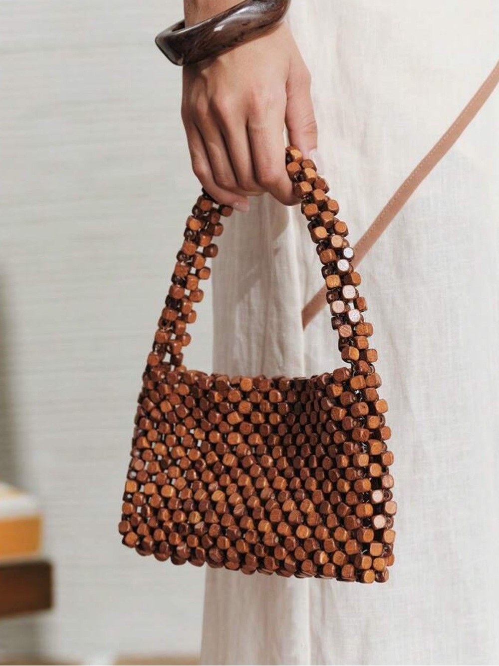 🌰 Brown Beaded Bag 🌰